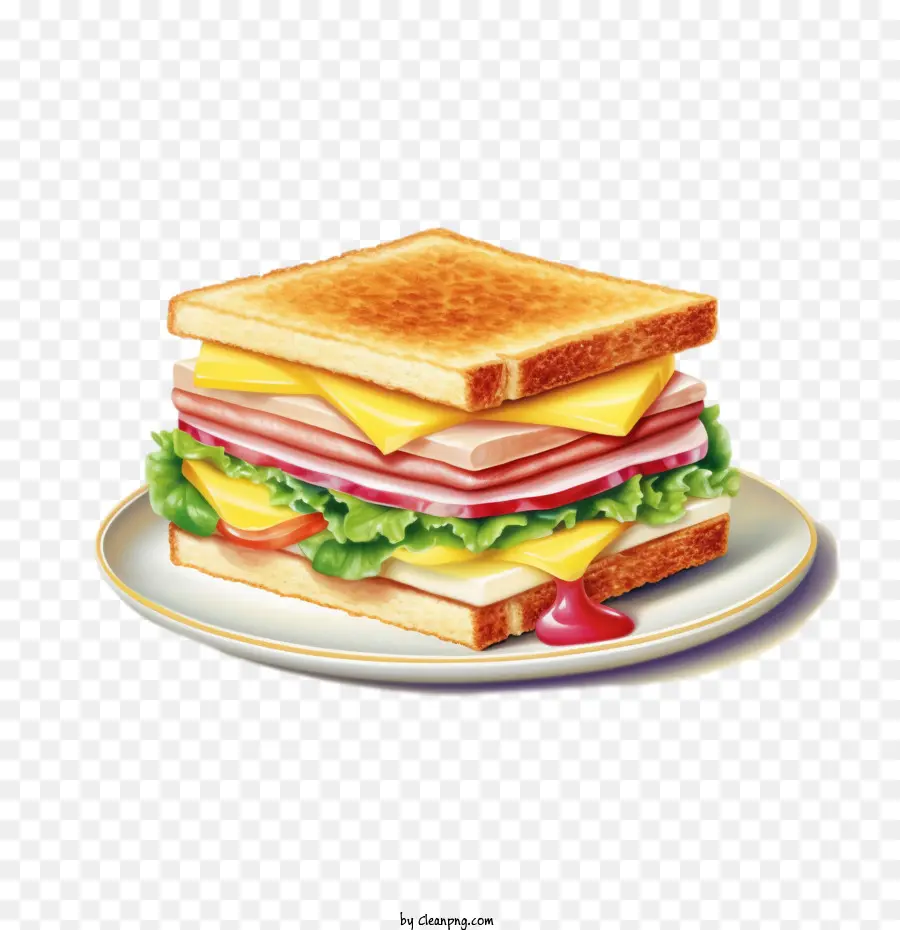 Sándwich，Pan PNG