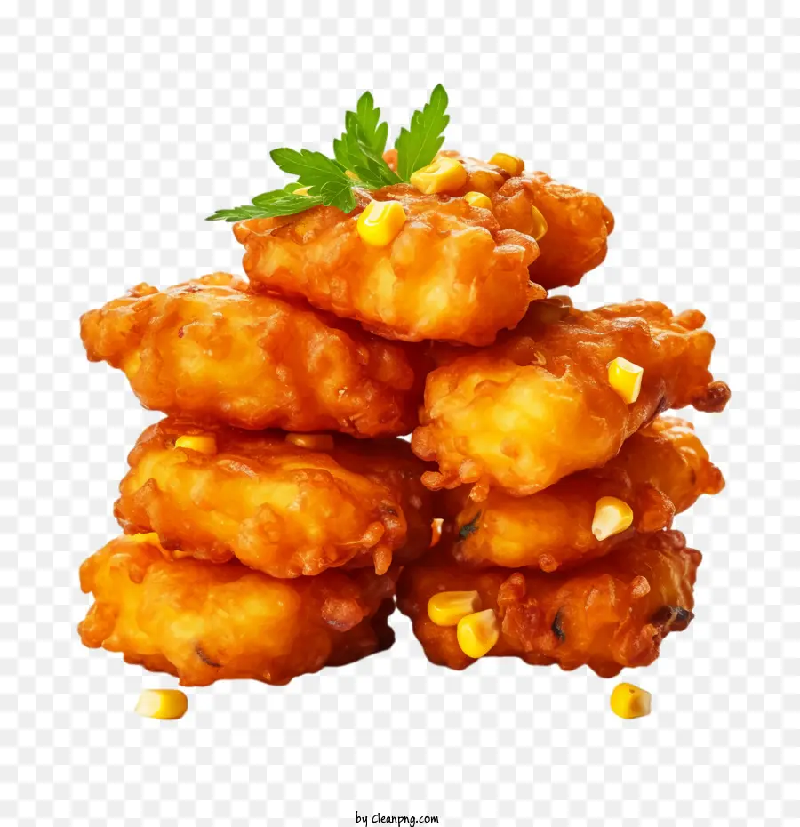 Buñuelos De Maíz，Comida Frita PNG