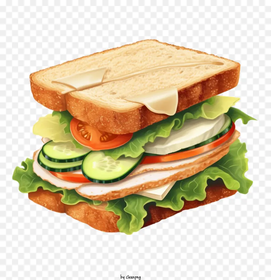 Sándwich，Lechuga PNG