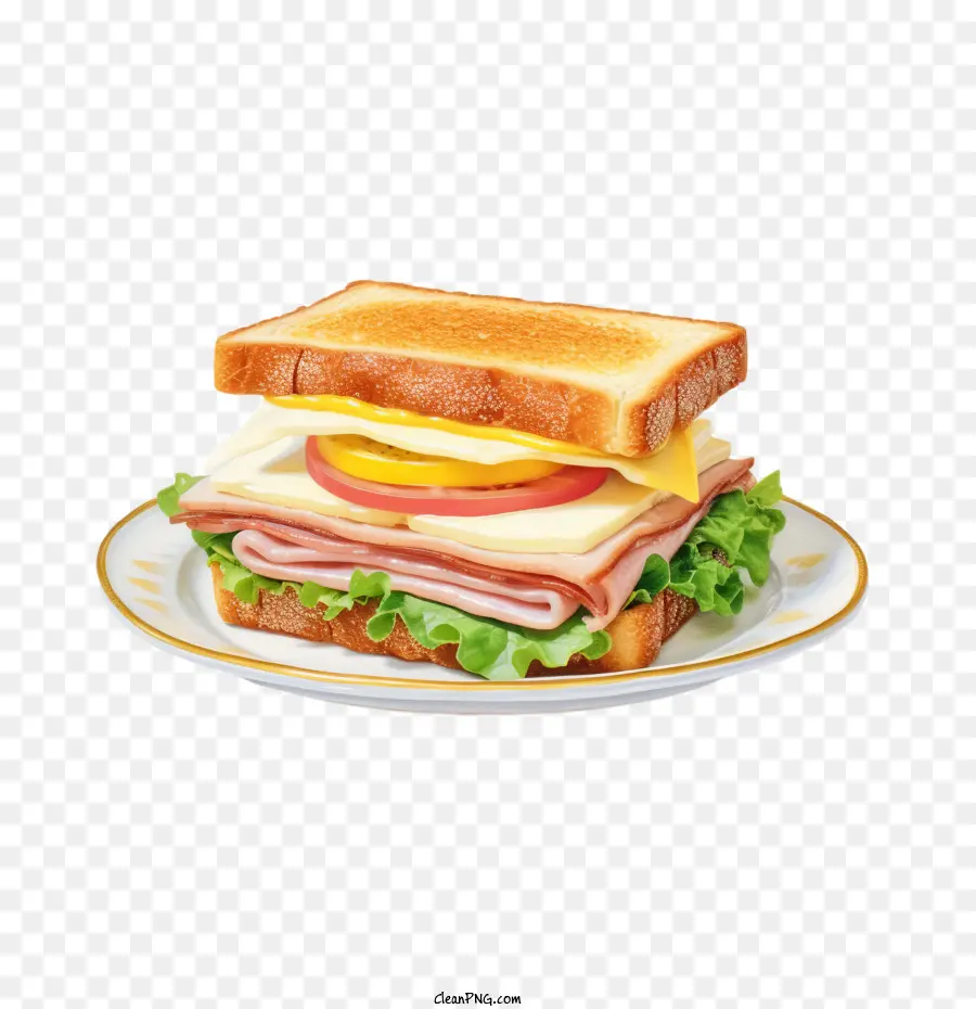 Sandwich，De Jamón Y Queso PNG