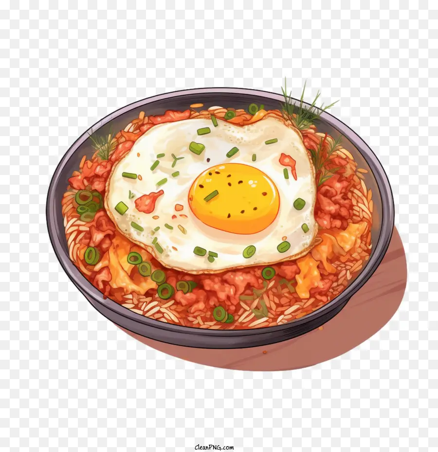 La Comida Coreana，Arroz Frito PNG