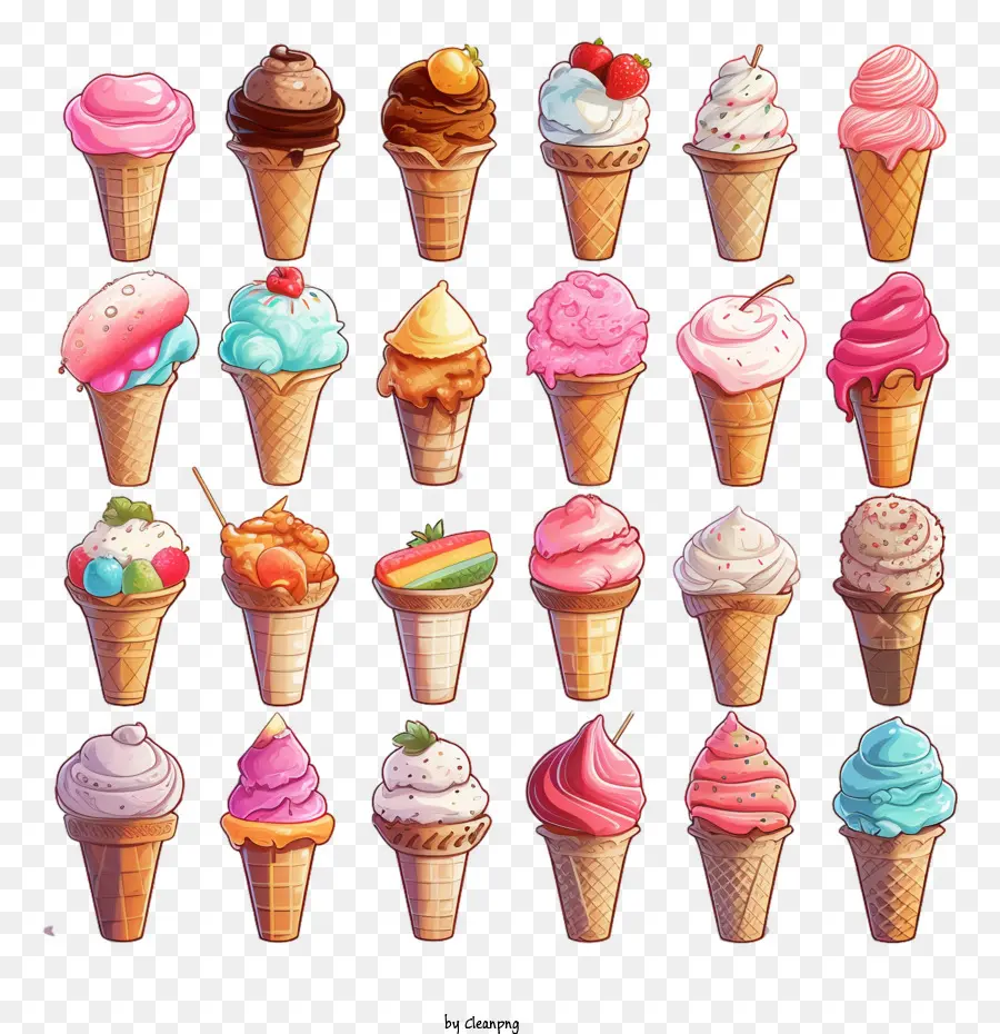 Helado，Conos PNG