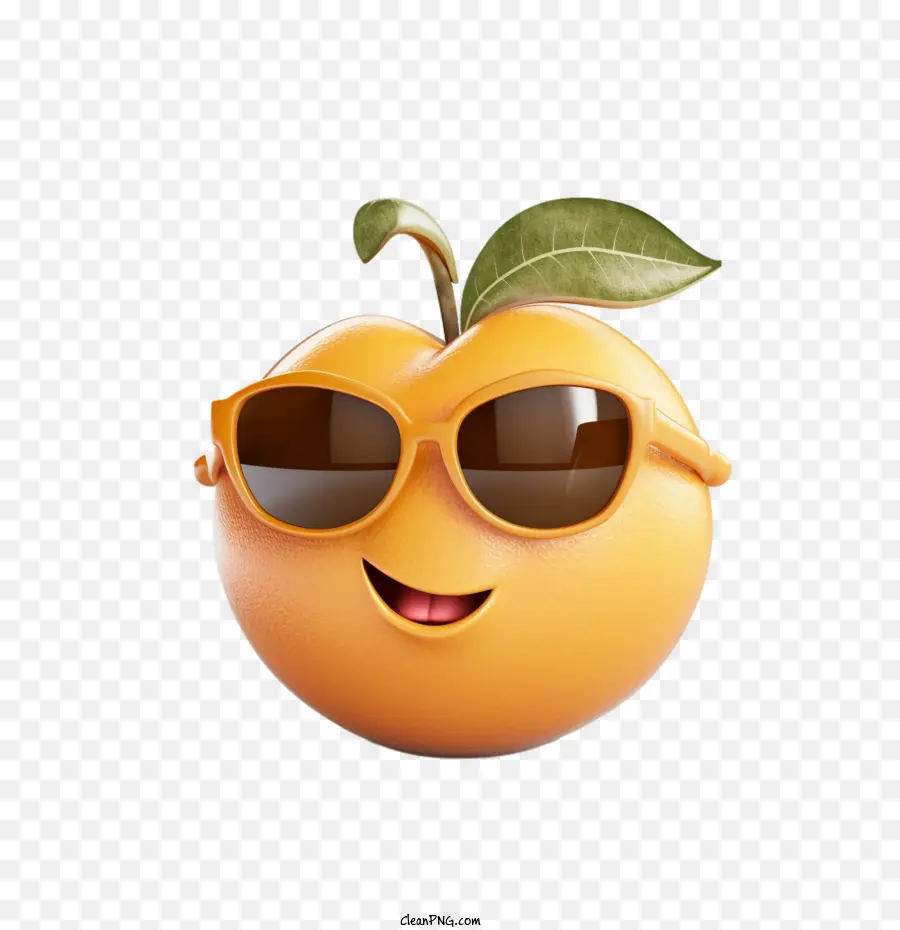 Naranja，Naranja Con Gafas De Sol PNG