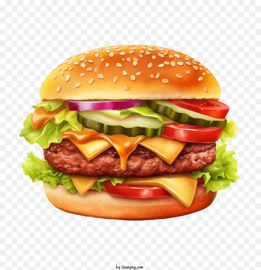 Hamburguesa，Hamburguesa Con Queso PNG