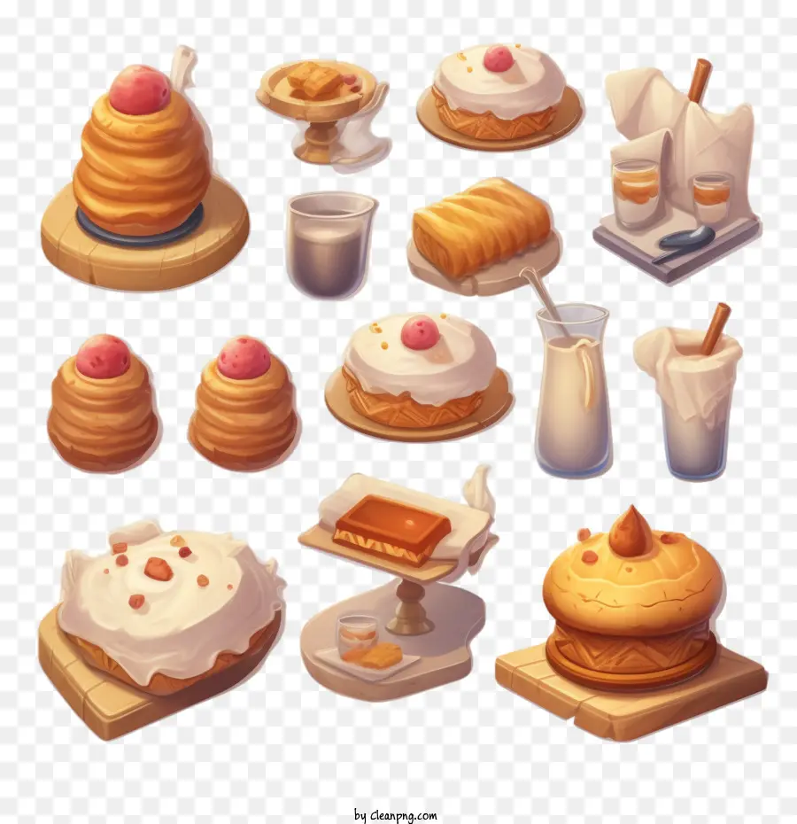 Pasteles De Café，Pasteles Surtidos PNG