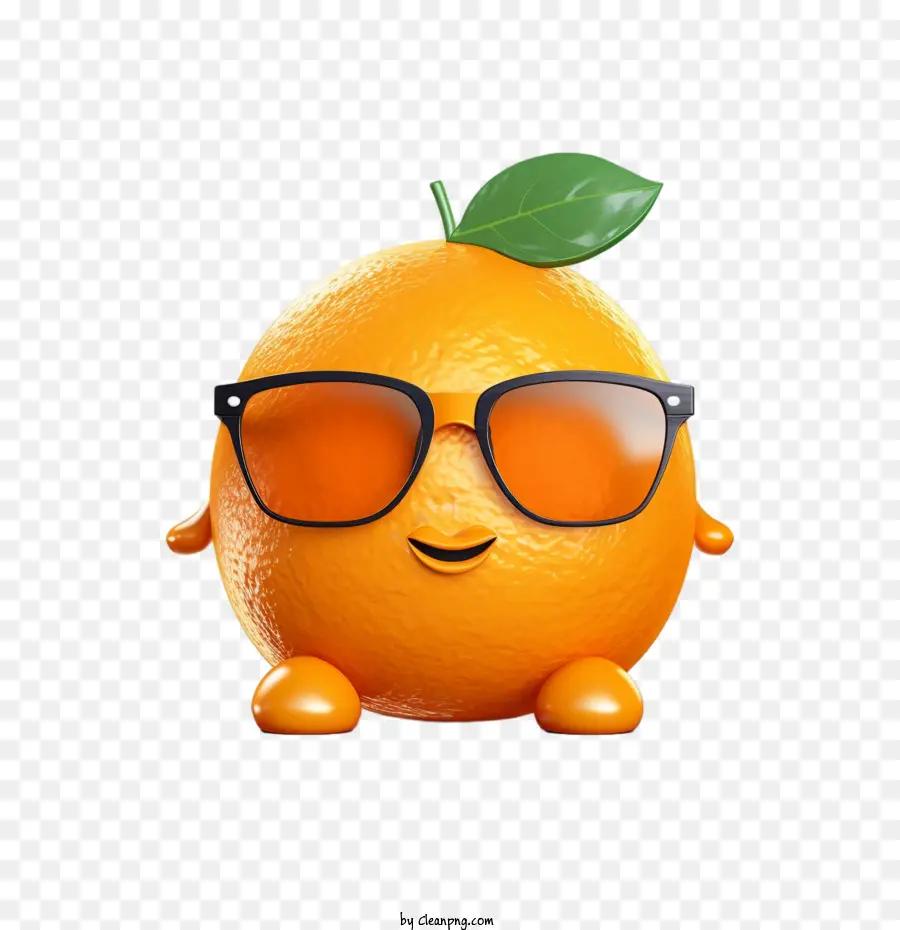 Naranja，Naranja Con Gafas De Sol PNG