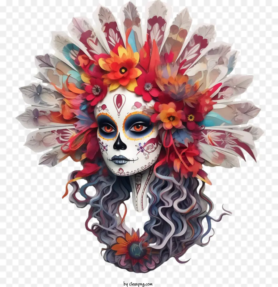 Skelita Calaveras，Día De Los Muertos PNG