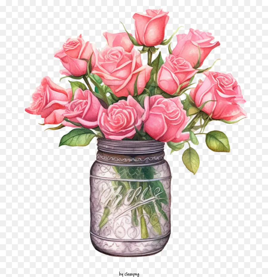 Rosa Rosa，Botella PNG