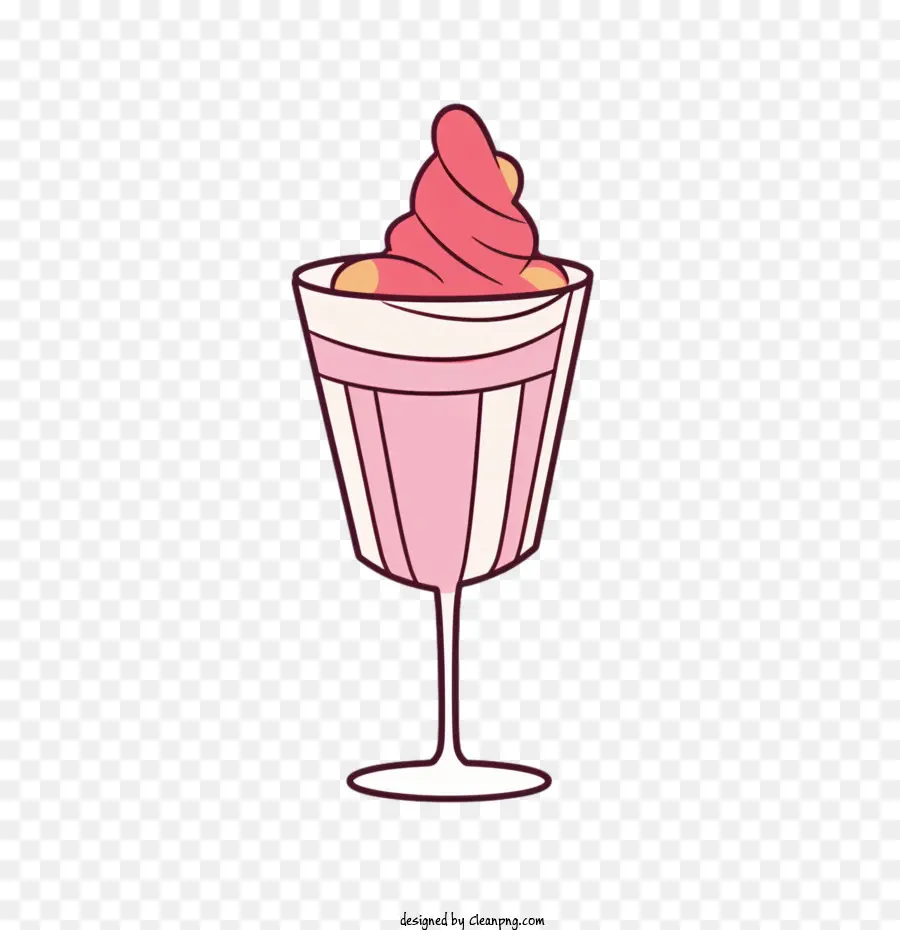 Rosa Helado，De Postre PNG