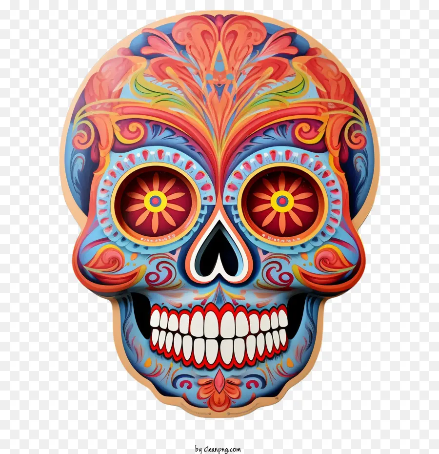 Cráneo Del Azúcar，Día De Los Muertos PNG