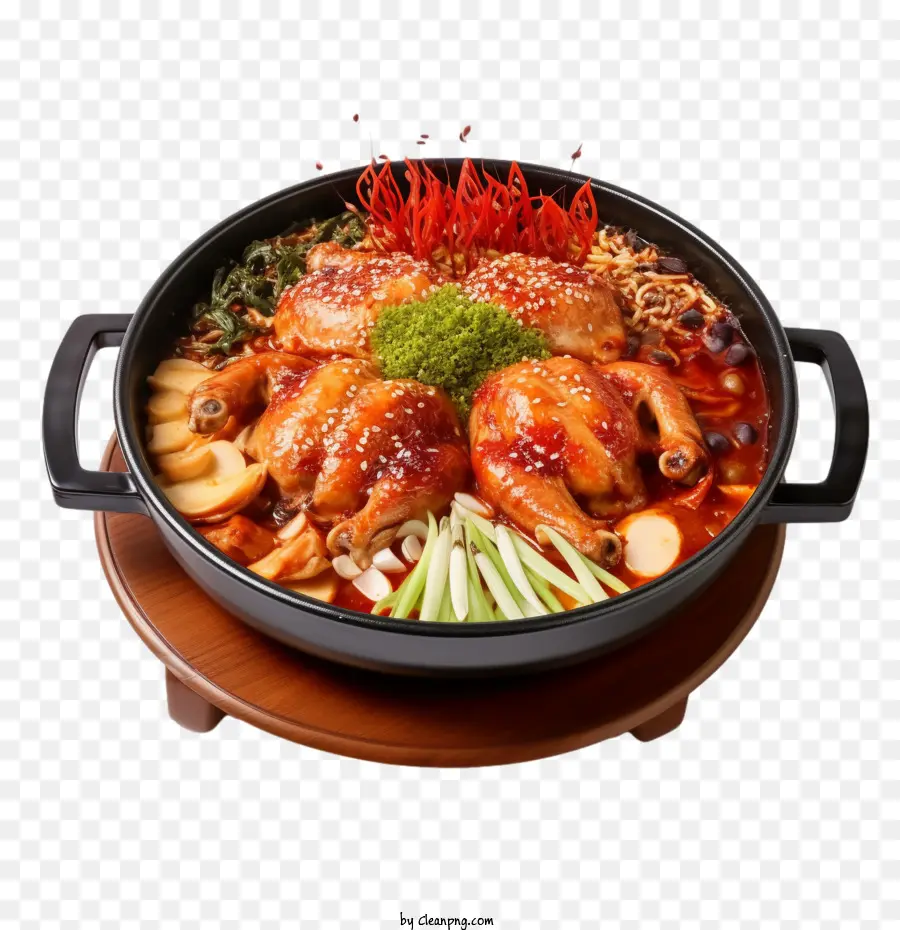 La Comida Coreana，Pollo PNG