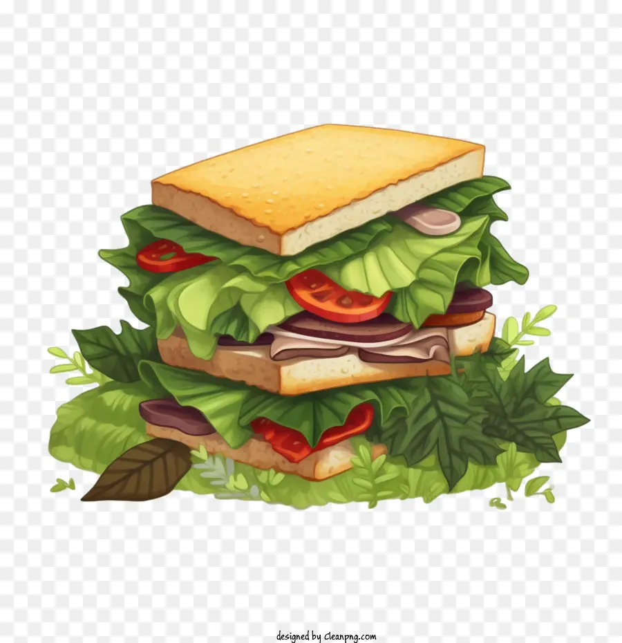 Sandwich，Ensalada PNG