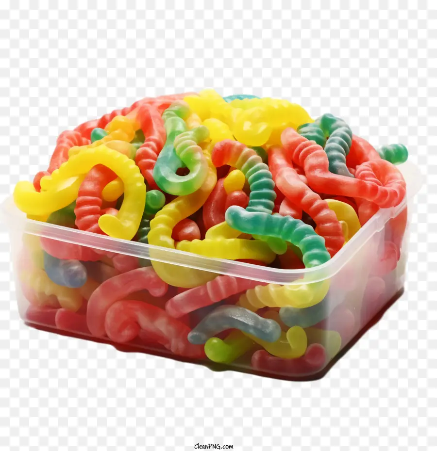 Gusanos De Gominola，Gummy Worms PNG