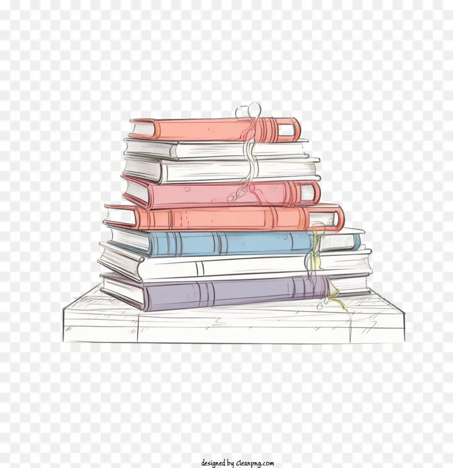 Pila De Libros，Libros PNG