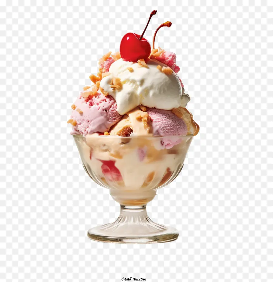 Helado，Fresa PNG