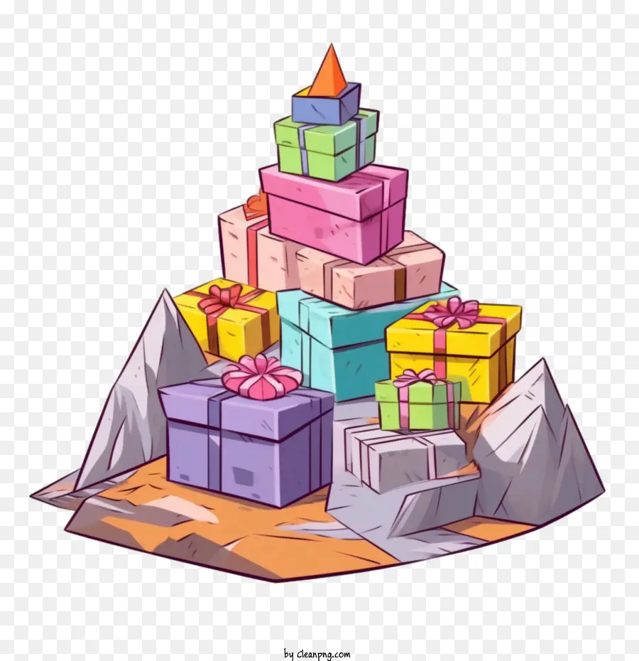 Cajas De Regalo，La Montaña PNG