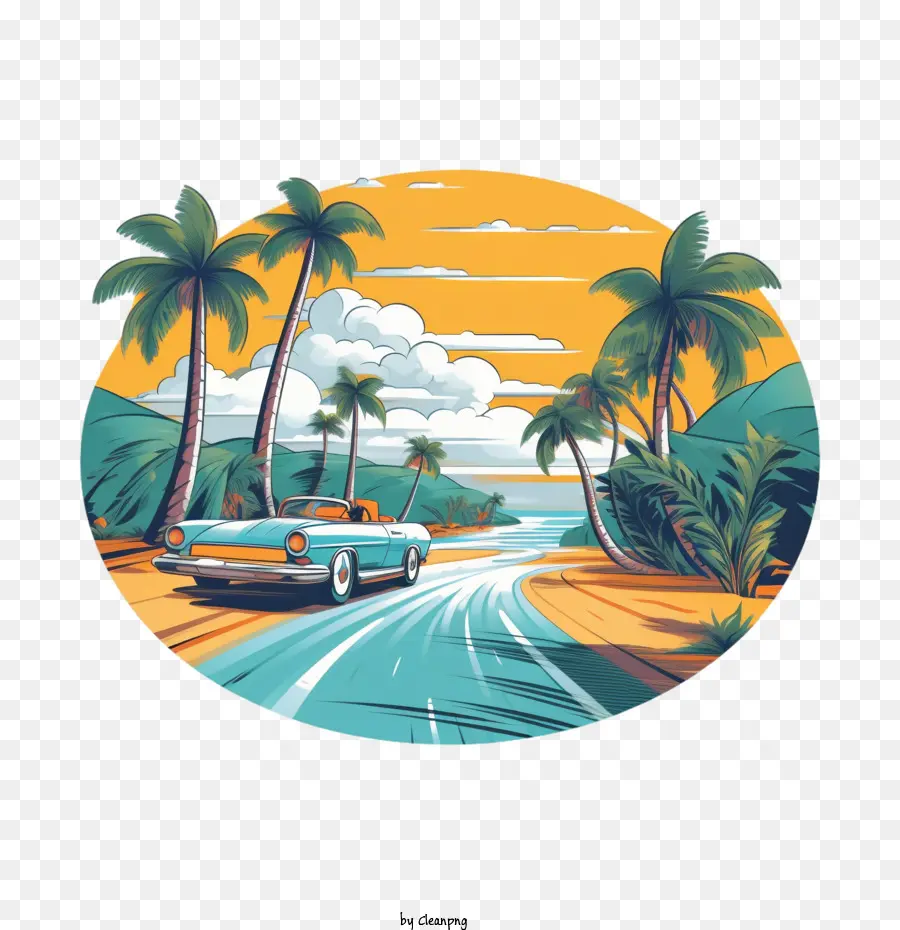 Las Vacaciones De Verano，Coche PNG