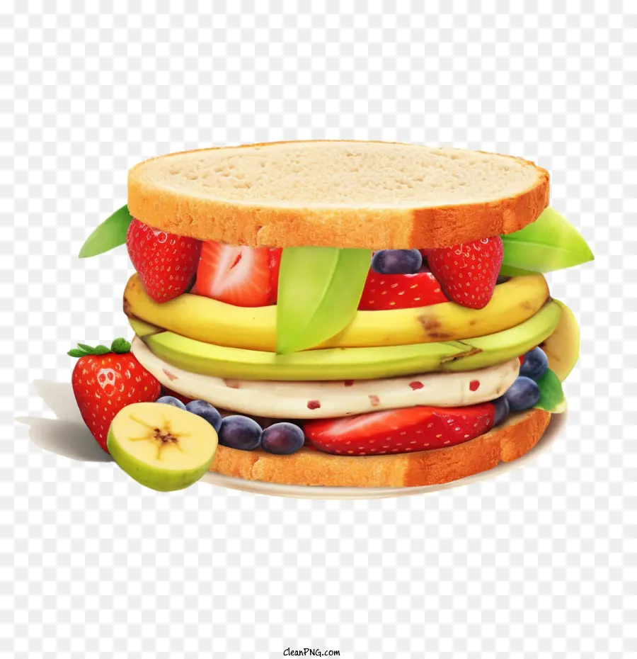 Sándwich De Frutas，Fruta PNG