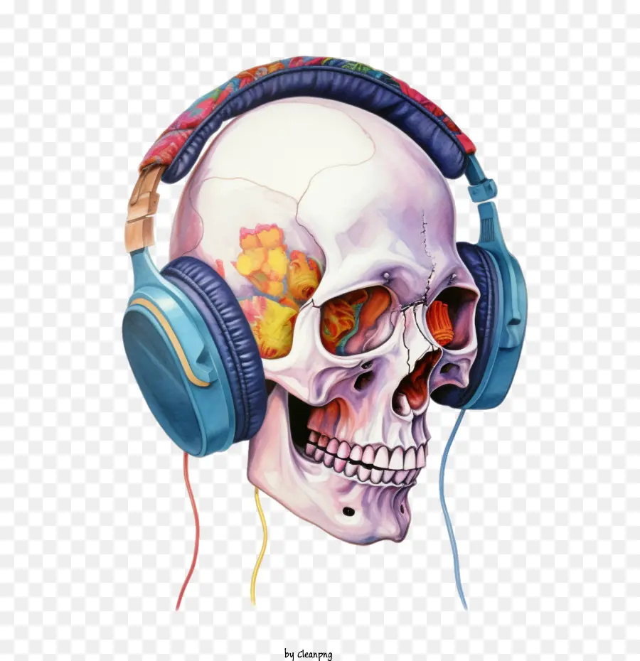 Dj Cráneo，Auriculares PNG