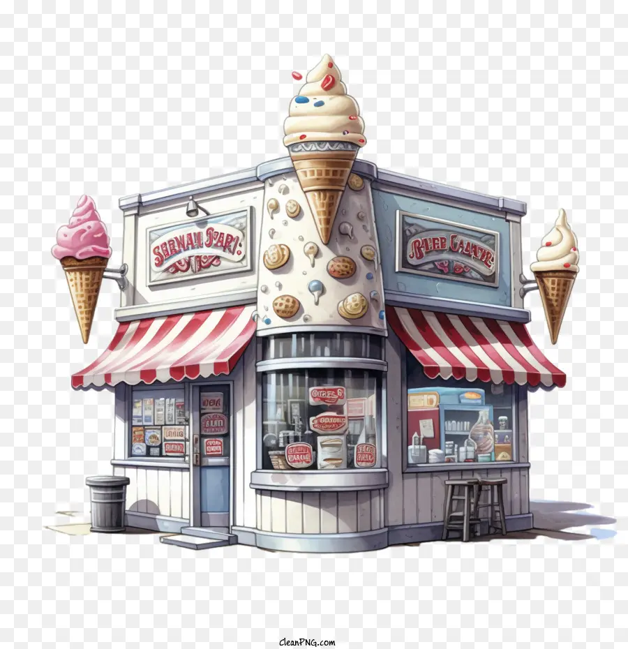 Heladería，Tienda De Helados PNG