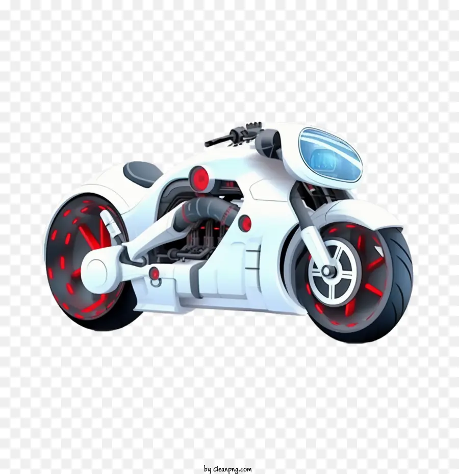 Motocicleta，Blanco PNG