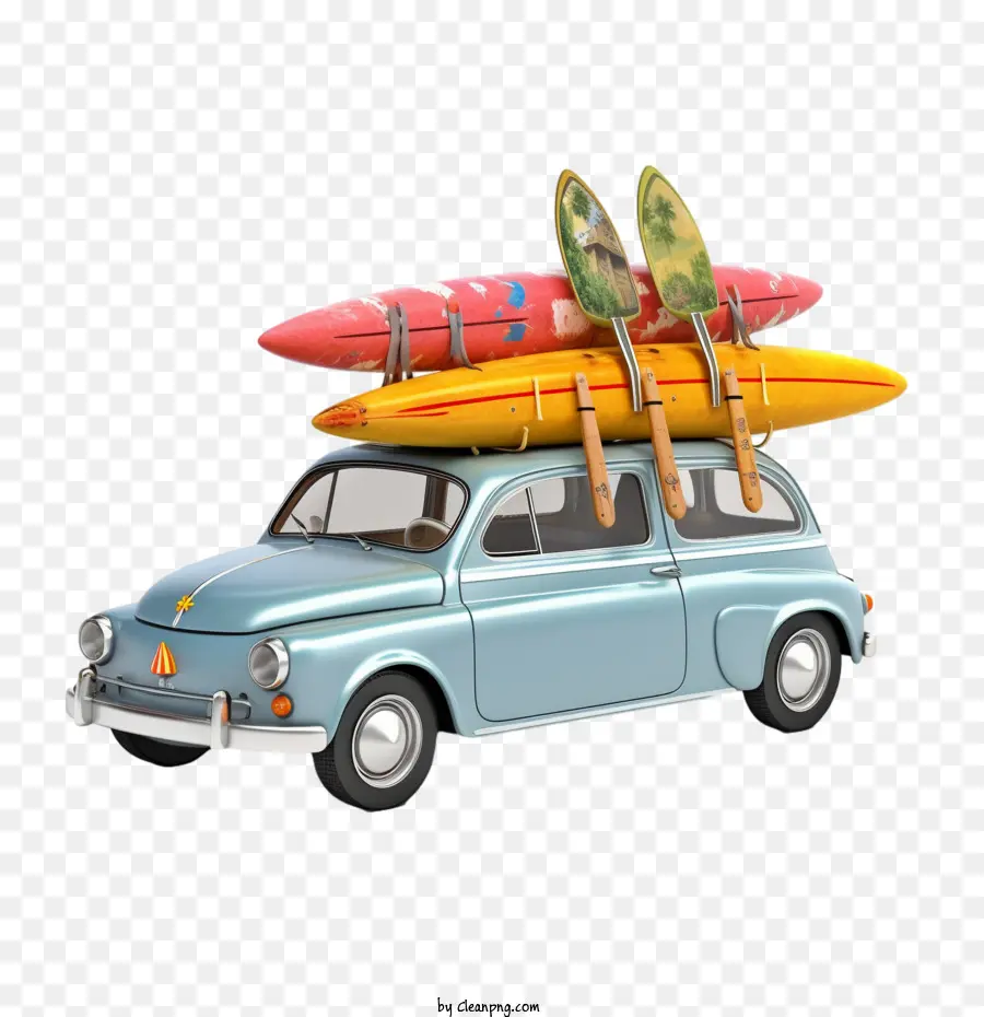 Coche Retro，Tabla De Surf PNG