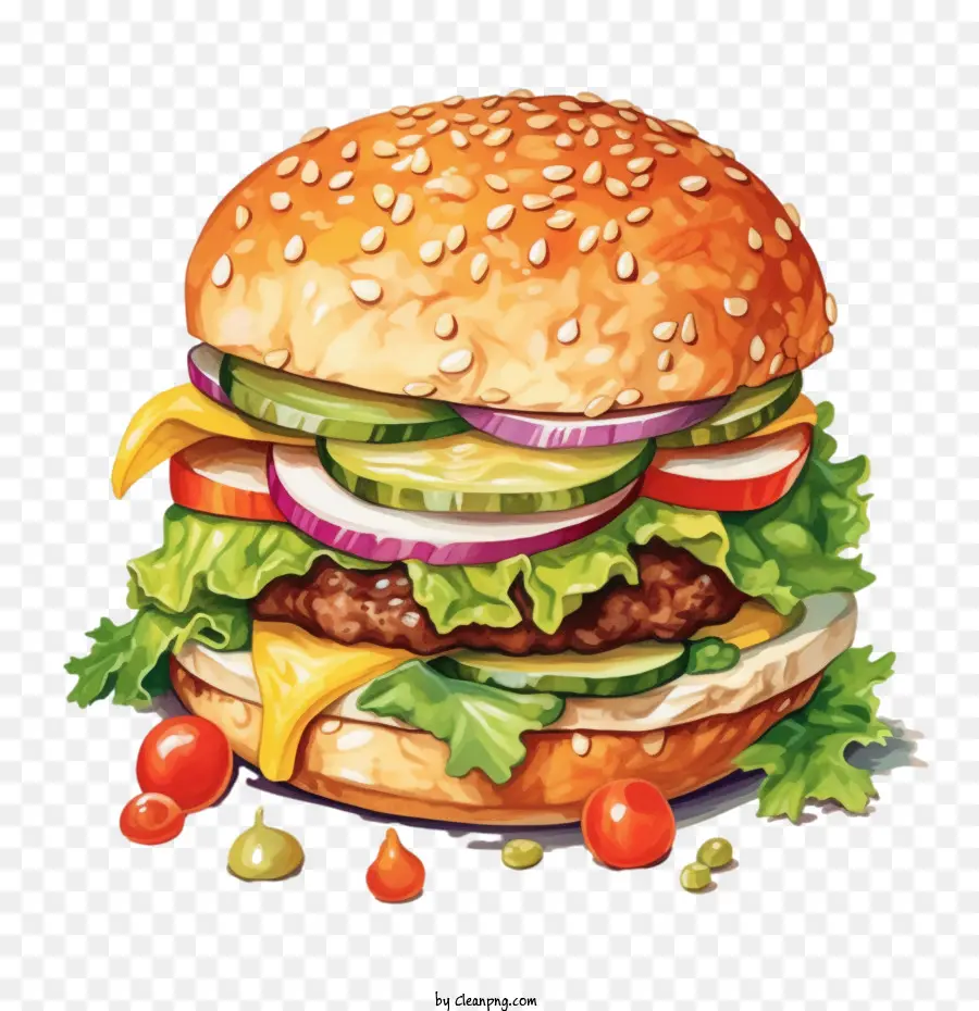 Hamburgo，Hamburguesa Con Queso PNG