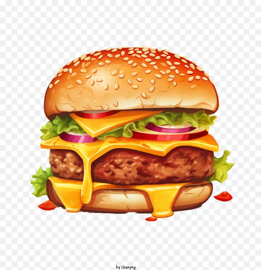 Hamburgo，Hamburguesa Con Queso PNG