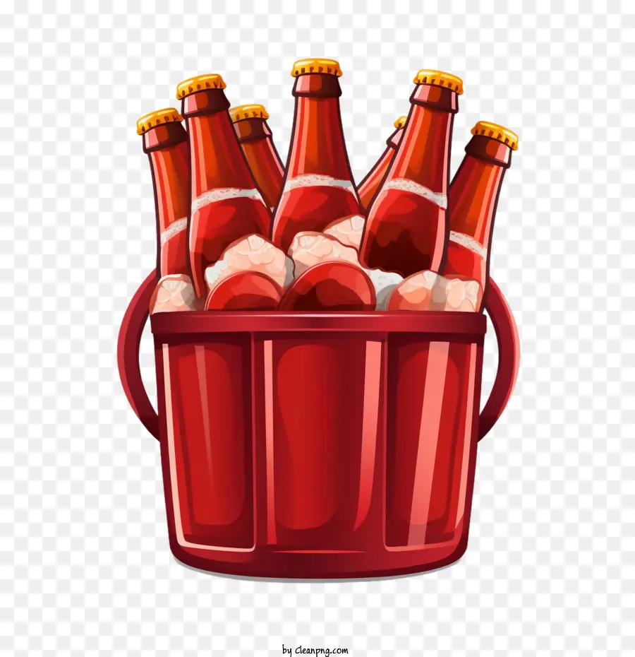 Botella De Cerveza，Cubo De Cerveza PNG