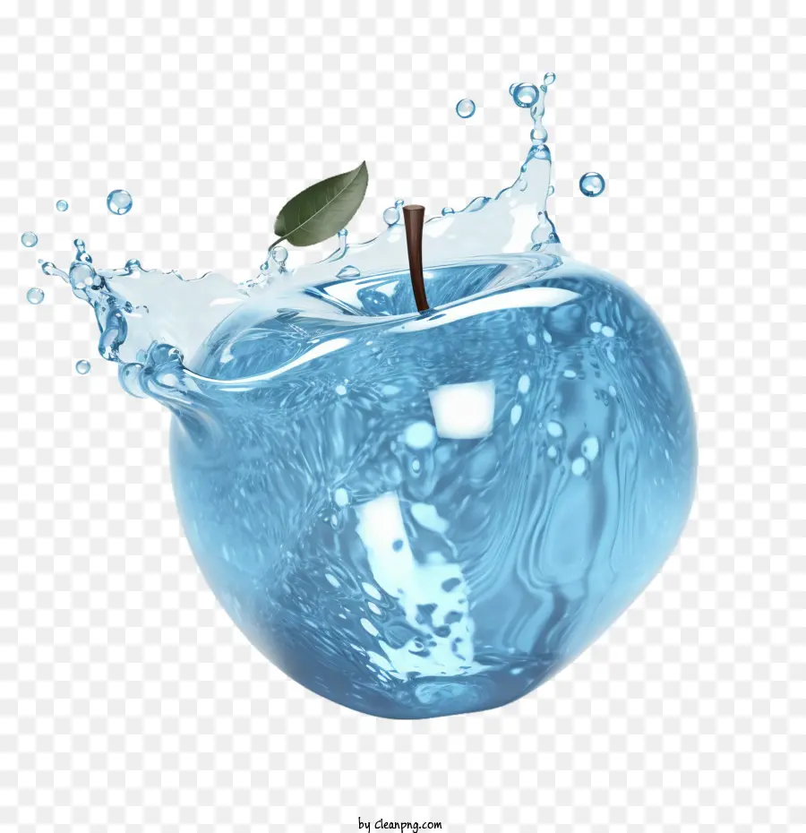 Salpicaduras De Agua，Apple 3d PNG