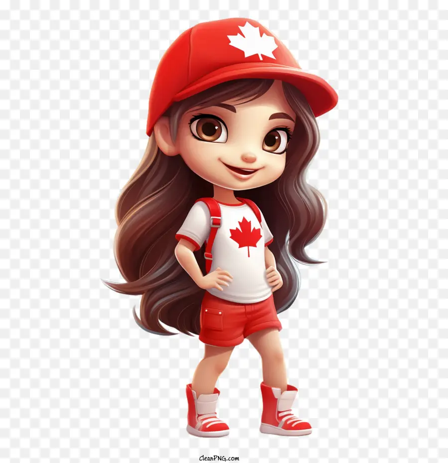El Día De Canadá，Chica PNG