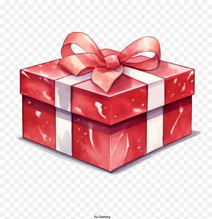 Caja De Regalo，Rojo PNG