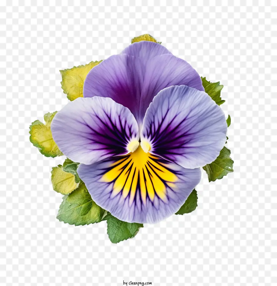 Pansy Flor，Morado PNG