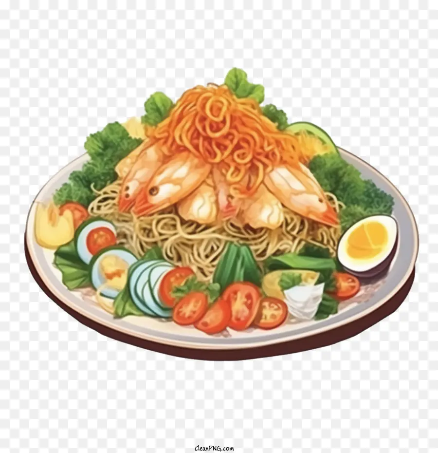 Fideos，Fideos Con Camarones PNG