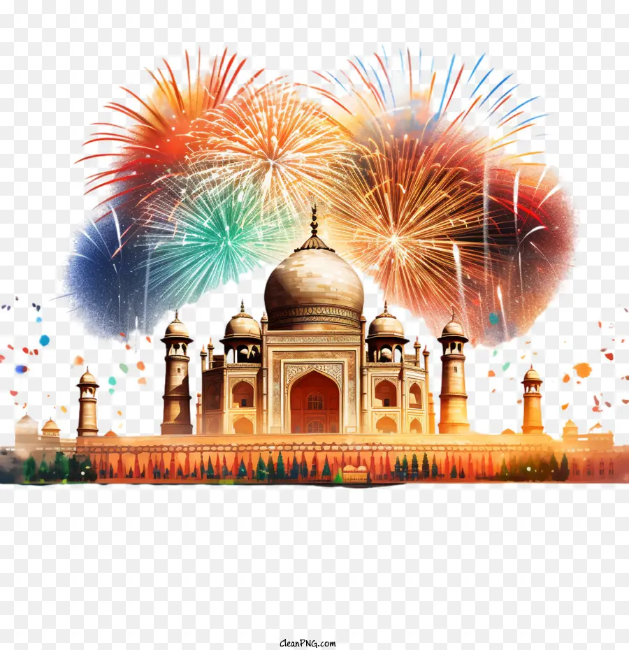 Día De La Independencia De La India，Taj Mahal PNG