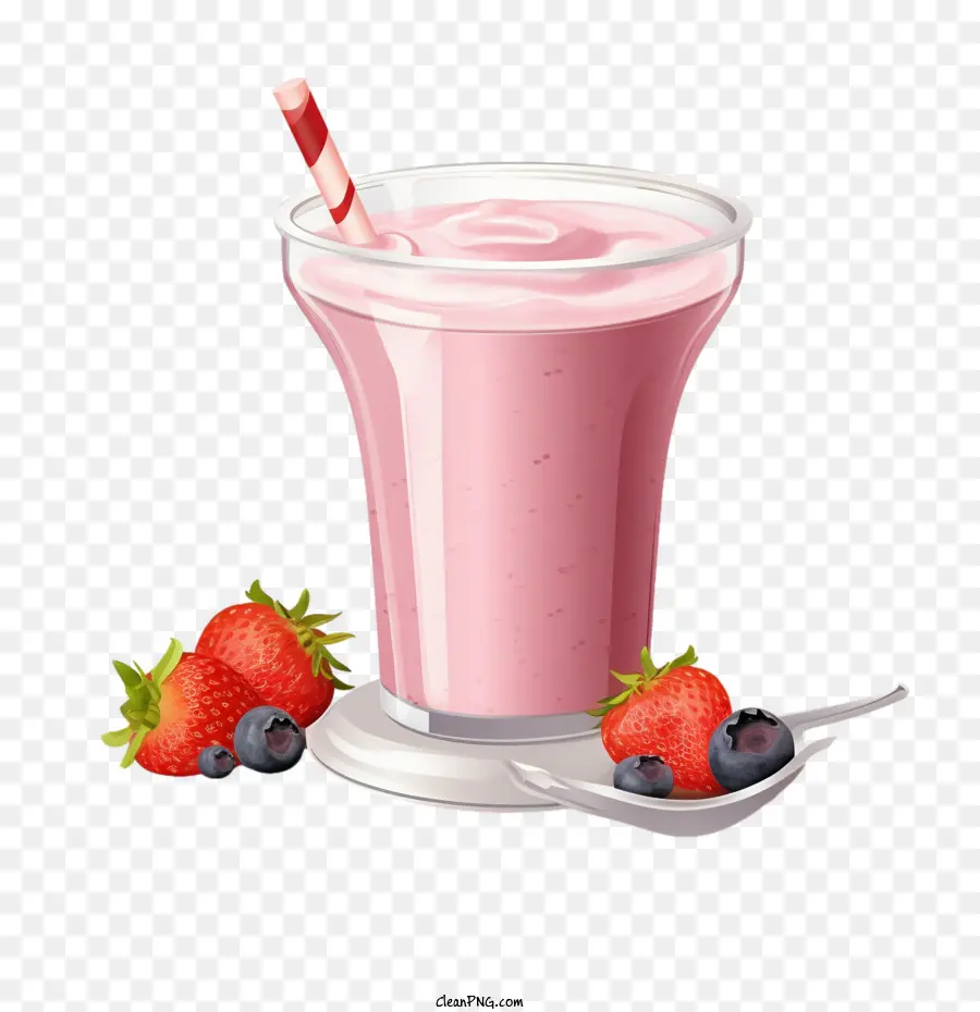 Batido，Batido De Fresa PNG