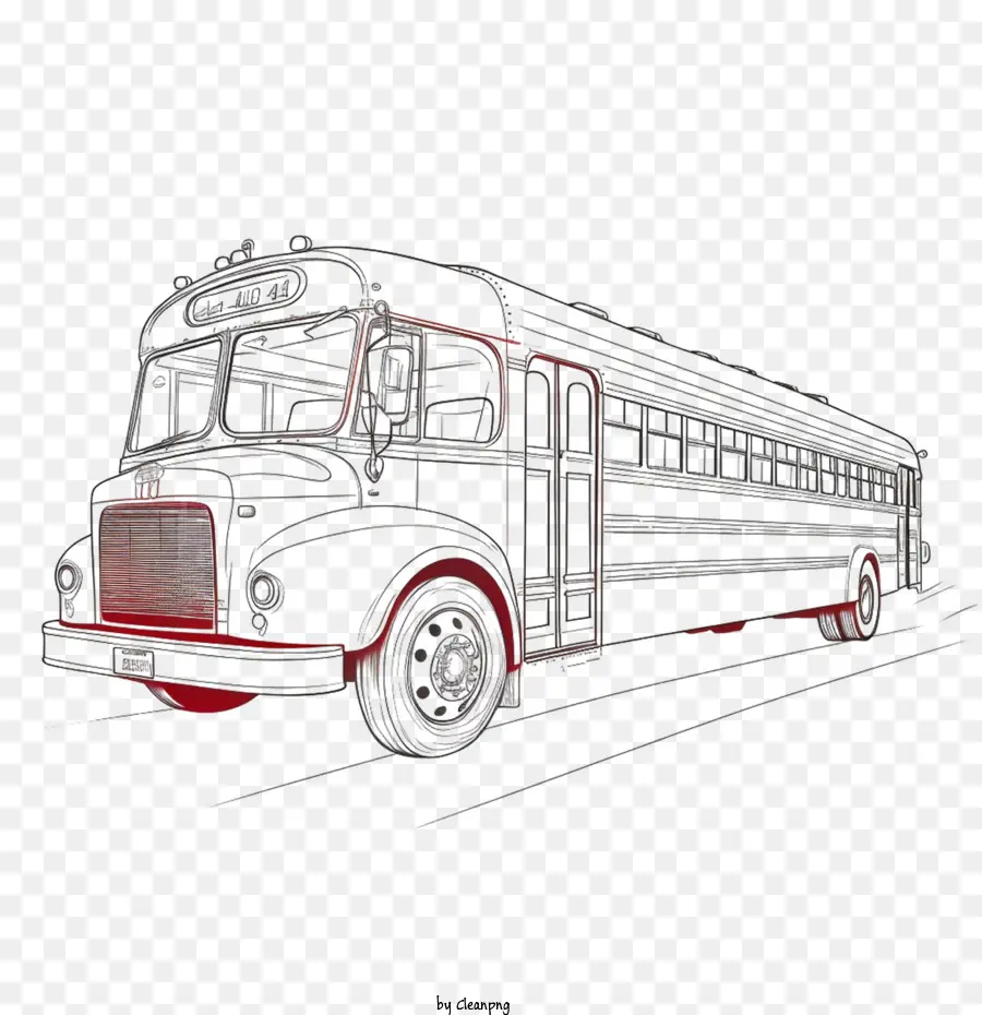 Autobús De La Escuela，Autobús Viejo PNG