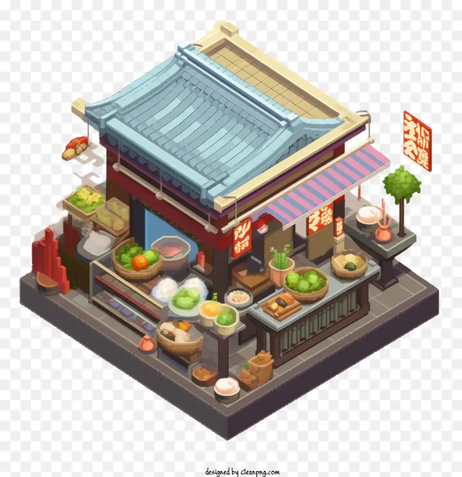 Edificio Japonés，Restaurante PNG