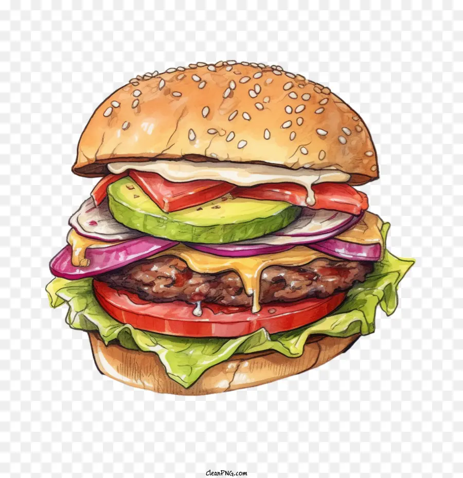 Hamburgo，Tomate PNG