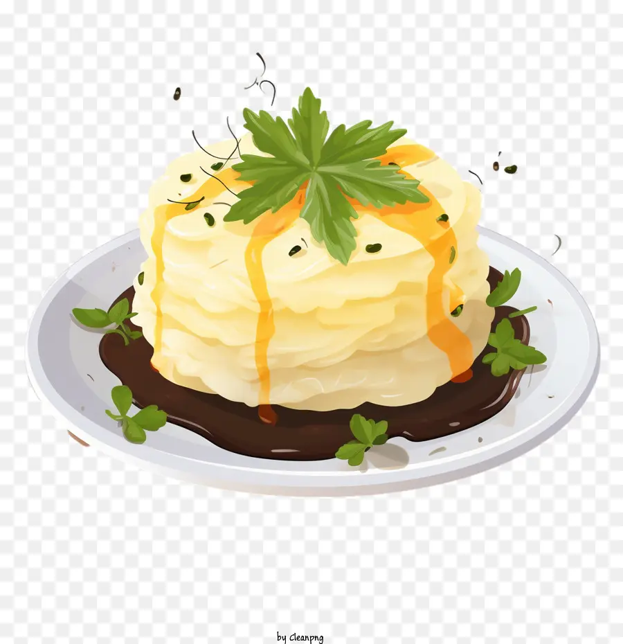 Puré De Papas，Plato De Patatas PNG