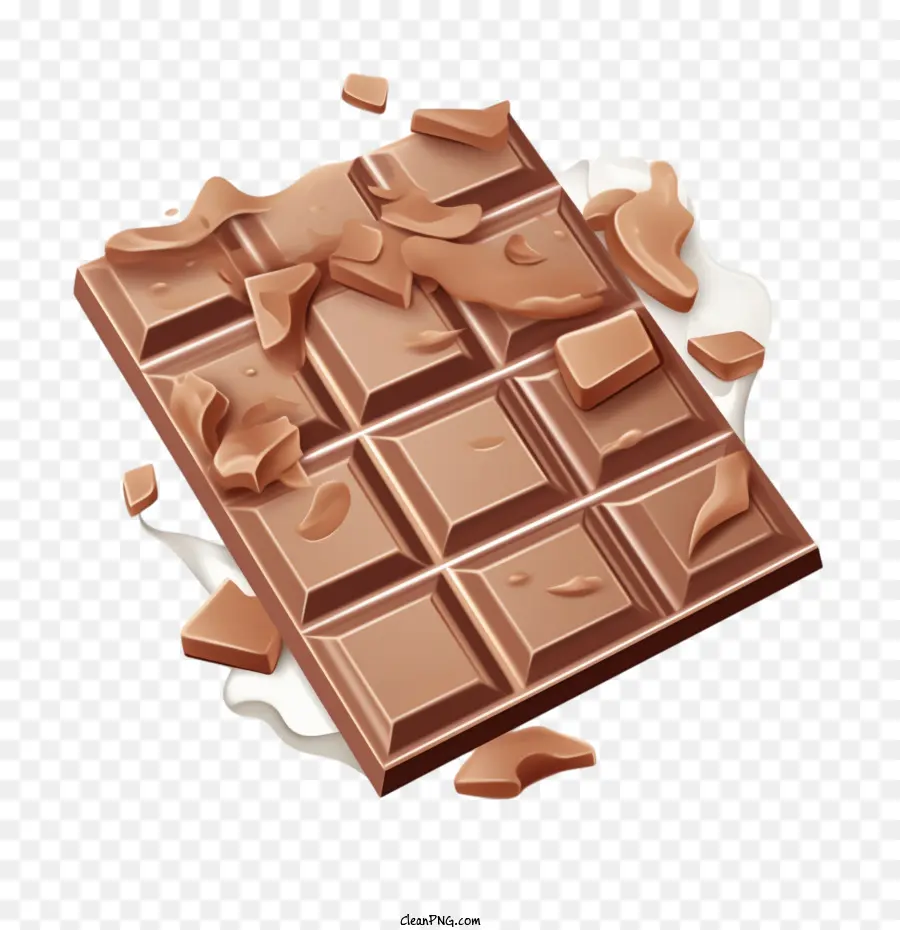 Chocolate Con Leche，Barra De Chocolate PNG