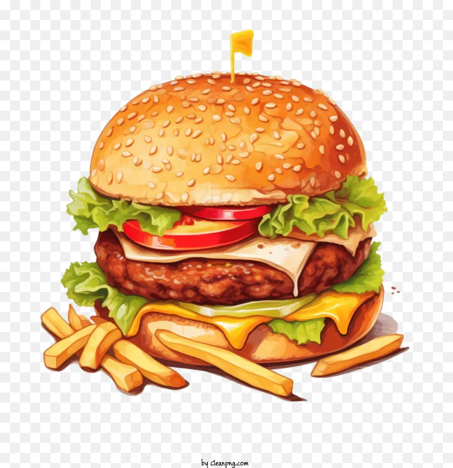 Hamburguesa，Queso PNG