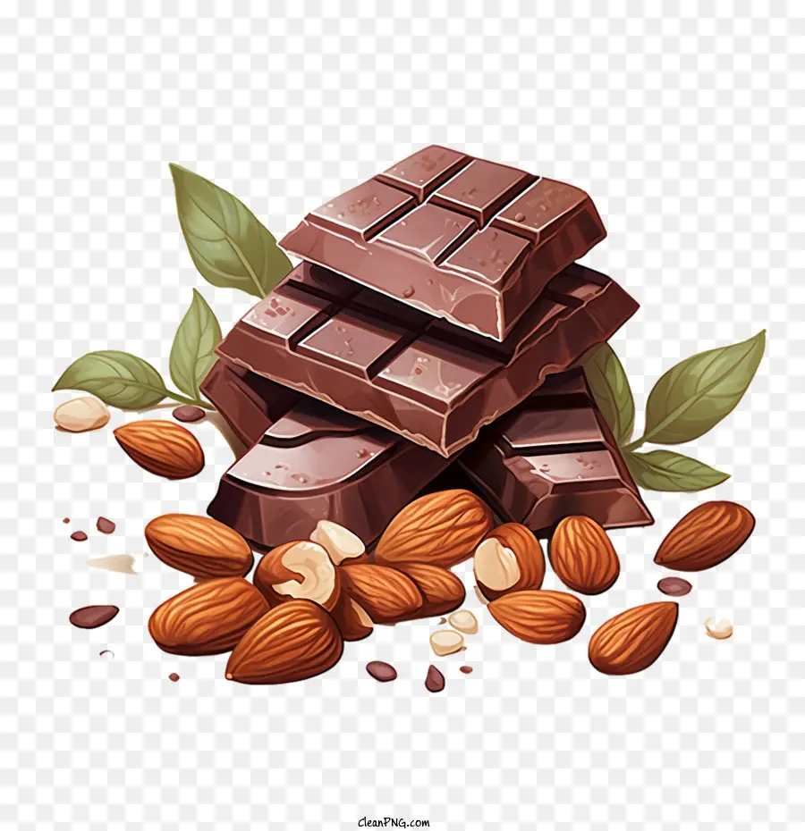 Chocolate Con Almendras Día，Chocolate PNG