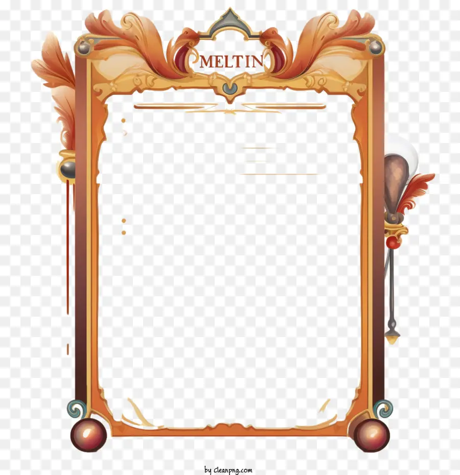 Plantilla De Nota，Adornado Marco PNG