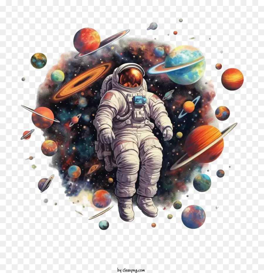 Astronauta，La Exploración Espacial Día PNG