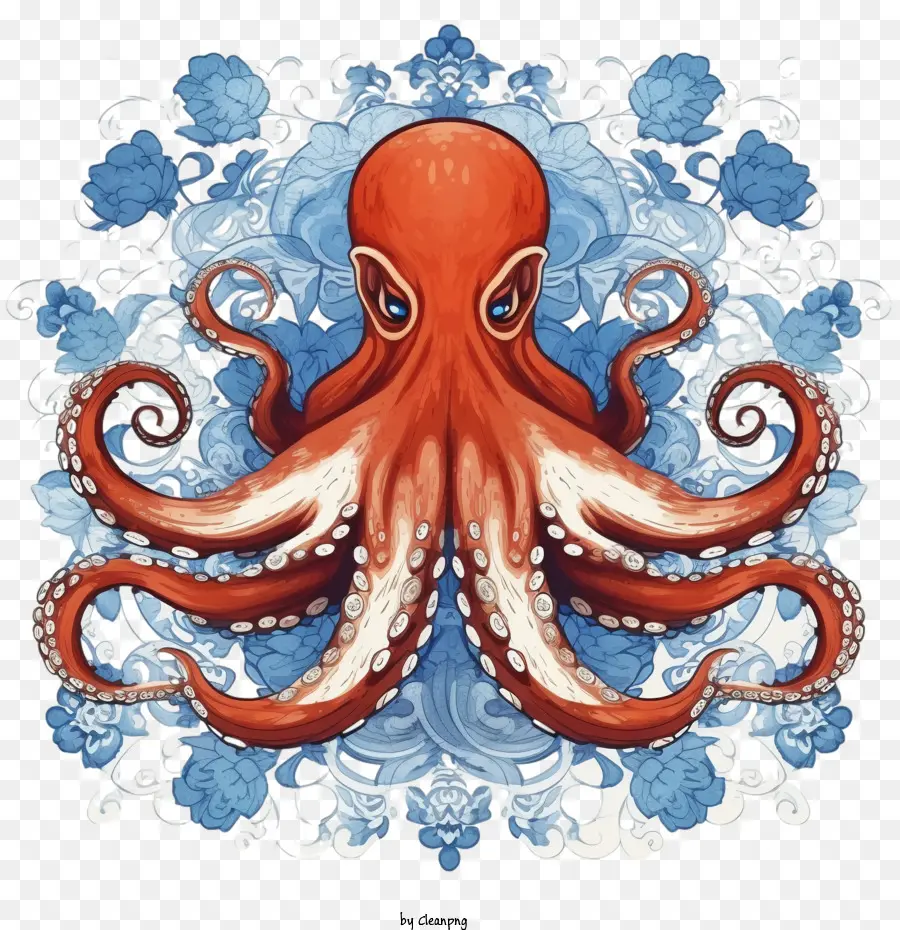 Pulpo，Paisaje Marino PNG