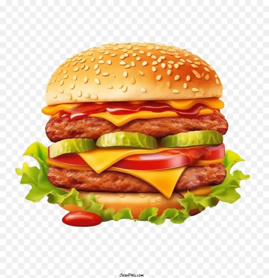 Hamburguesa，Hamburguesa Con Queso PNG