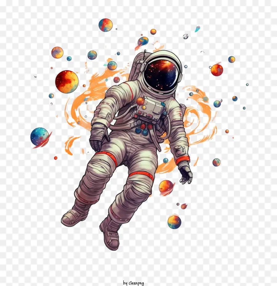 Astronauta，La Exploración Espacial Día PNG