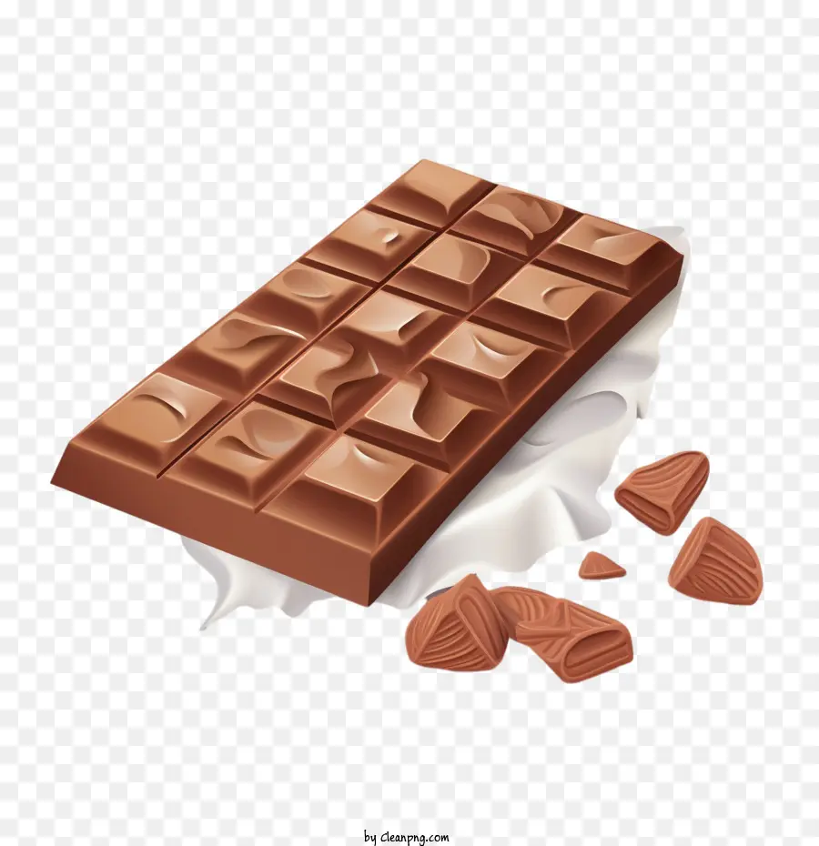 Barra De Chocolate，Chocolate Con Leche PNG