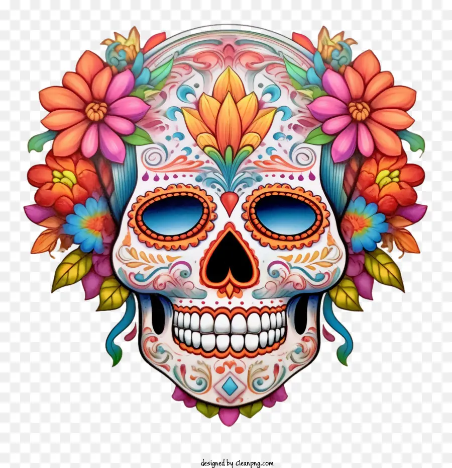 Cráneo Del Azúcar，Día De Los Muertos PNG